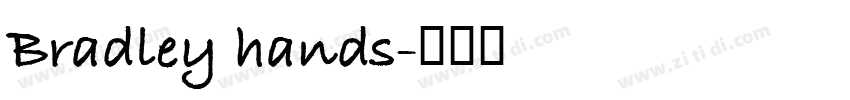 Bradley hands字体转换